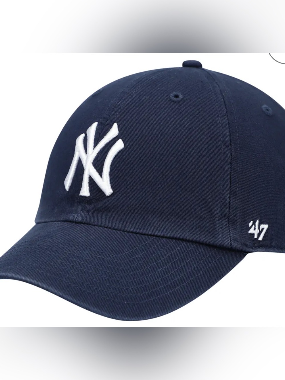 Blue New York Yankees Cap with White Logo